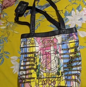 Vtg AKA Alpha Kappa Alpha Sorority 100th Anniversary Tote Bag - Book Bag - Purse